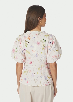 Irina flower bluse Offwhite Neo Noir 